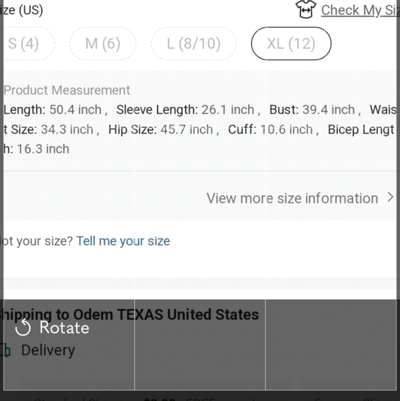 NWOT Asymmetrical split hem dress - Picture 7 of 7